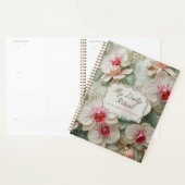 Witte Orchidee Bloemendagelijkse Planner Studie Or (Display)