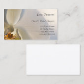 Witte orchidee bloemist Visitekaartjes (Voorkant / Achterkant)