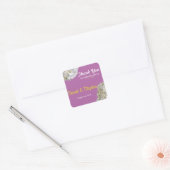 Witte Orchidee bruiloft dank u label Sticker (Envelop)