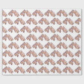 Witte orchidee cadeaupapier (Vlak)