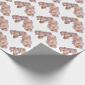 Witte orchidee cadeaupapier (Hoek)