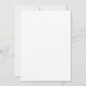 Witte Orchidee Elegant Set Script Bruids Thee Douc Kaart (Achterkant)