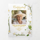 Witte orchidee lelie multi foto gedicht drieluik programma (Cover)