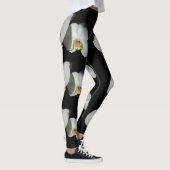 Witte orchidee, tropische witte bloemen leggings (Rechts)
