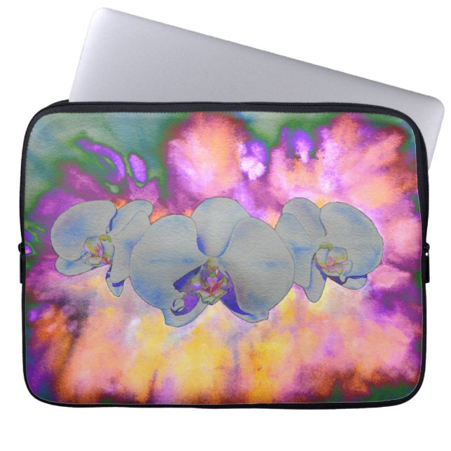 Witte orchideeën - bron laptop sleeve (Voorkant)