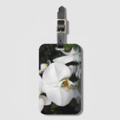 Witte Orchideeën die uit Water Bagagelabel komen (Voorkant (verticaal))