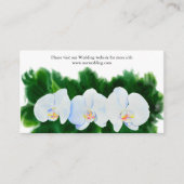 witte orchideeën informatiekaartje (Voorkant)