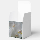 Witte Orchideeën op persoonlijke fornuizen Bedankdoosjes (Geopend)