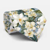 Witte orchideeën orchidee bloemen stropdas (Opgerold)