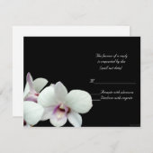 witte orchideeën rsvp (Voorkant / Achterkant)