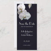 Witte Orchideeën Save the Date Aankondiging (Voorkant)