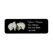 Witte orchideeën - stille momenten etiket (Voorkant)