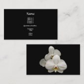 Witte orchideeën visitekaartje (Voorkant / Achterkant)