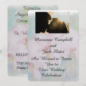 WITTE ORCHIDEN  WEDDINVITATIE KAART (Voorkant / Achterkant)