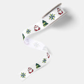 Witte origami kerst lint (Achterkant)