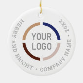 Witte ornamenten van de douane met logo (Achterkant)