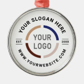 Witte ornamenten van de douane met logo (Voorkant)