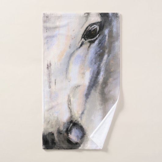 Witte Paard Badhanddoeken Bad Handdoek (Handdoek)