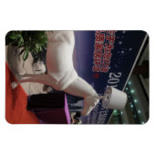 Witte Paard Lamp Magneet (Horizontaal)