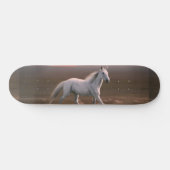 Witte paard skateboard (Horizontaal)