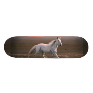 Witte paard skateboard