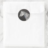 Witte Paard Sticker (Tas)