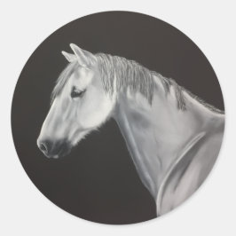 Witte Paard Sticker
