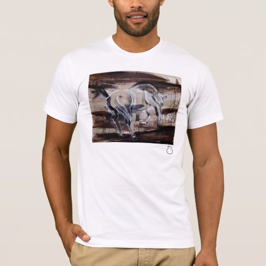 "Witte paard" T-shirt (Voorkant)