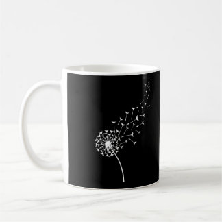 Witte paardebloem hoodie koffiemok