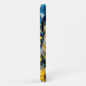 Witte paarden en bloemen Case-Mate iPhone case (Achterkant/rechts)