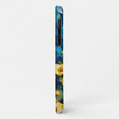 Witte paarden en bloemen Case-Mate iPhone case (Achterkant/links)