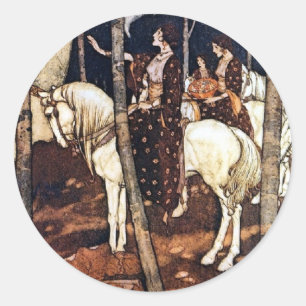 Witte Paarden Kleine Sticker