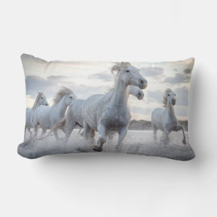 Witte paarden kussen