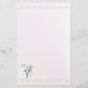 Witte paardenhoofdkantoorbenodigdheden_verticaal.v briefpapier