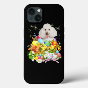Witte paardevlek met paasemeieren iPhone 13 hoesje