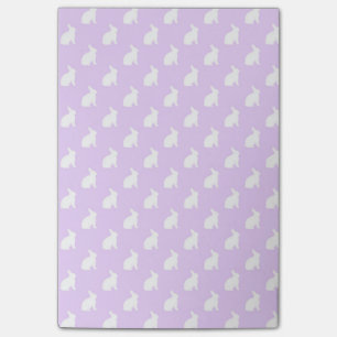 Witte Paarse Bunny Background Bunnies Post-it® Notes