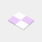 Witte paarse controlestructuur post-it® notes (Schuin)