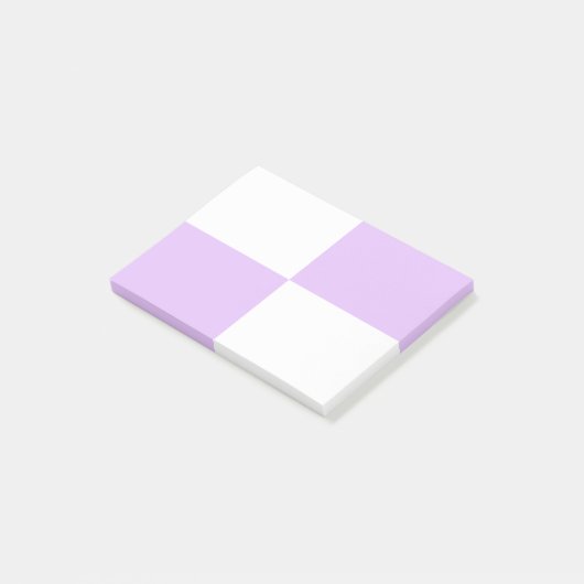 Witte paarse controlestructuur post-it® notes (Schuin)