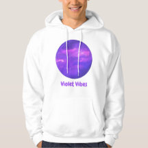 Witte paarse hoodie