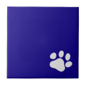 Witte pagina op blauw tegeltje (Voorkant)