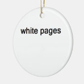 Witte pagina's keramisch ornament (Links)