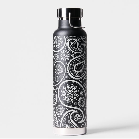 Witte  paisleypatroon waterfles (Links)