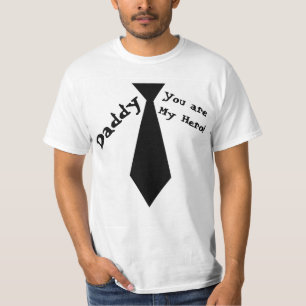 Witte papa, jij bent mijn held Vaderdag T-shirt