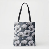 Witte papaver draagtas (Voorkant)