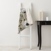 Witte papaver en ladybugs sherpa deken (In situ)