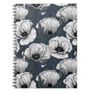 Witte papaver notitieboek