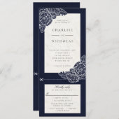 Witte papegaaien marinevlek kaart (Voorkant / Achterkant)