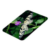 Witte Paperkite vlinder Magneet (Linkerzijde)