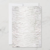 Witte Papier Berk Boom Schors Rustieke Houten Brui Kaart (Achterkant)