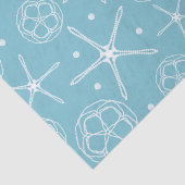 Witte Parel Zeester Elegante Trouw Bruids Bruiloft Tissuepapier (Detail)